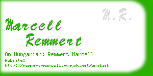 marcell remmert business card